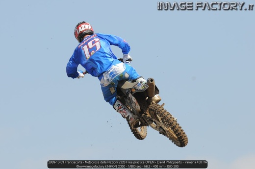 2009-10-03 Franciacorta - Motocross delle Nazioni 2226 Free practice OPEN - David Philippaerts - Yamaha 450 ITA